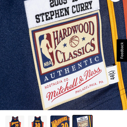Mitchell & Ness Steph Curry Hardwood Classic
