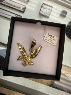 14kt Eagle Pendant