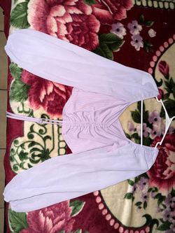 Lavender Ruched Front Long Sleeve Crop Top