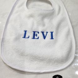 Emboridery, Embroidered Items, NEW BABY Bibs Custom NAME 