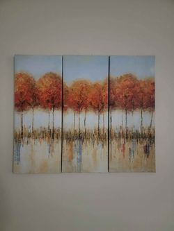 3 Piece Autumn Canvas (18" x 21" Total)