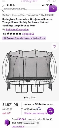 Spring free trampoline