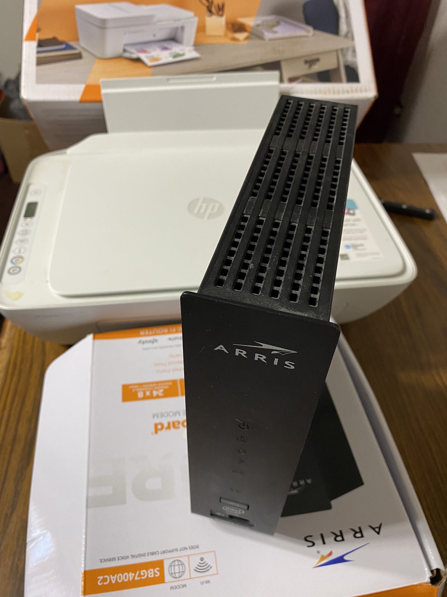 HP Copier Scanner Printer And Arris Router/Modem 