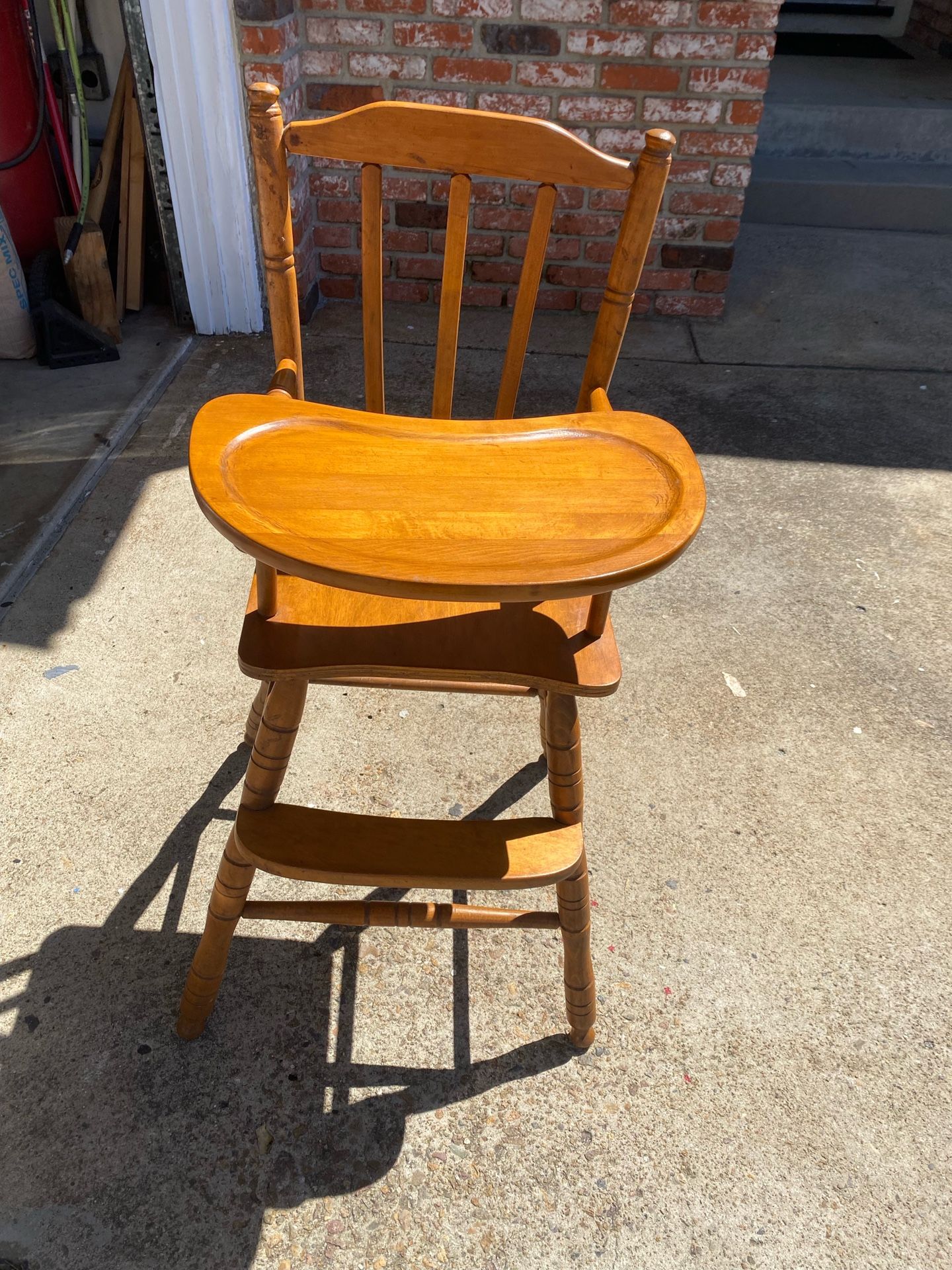 Vintage Wooden High Chair
