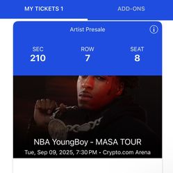 NBA Youngboy Ticket To Los Angeles 