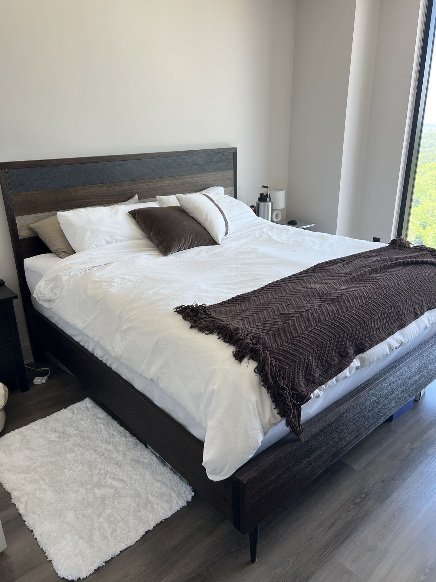 King Bed frame And dresser Set
