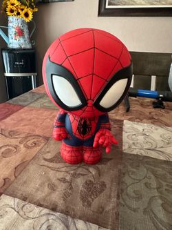8.5” SPIDER-MAN MARVEL PVC BANK LIKE NEIW CONDITION