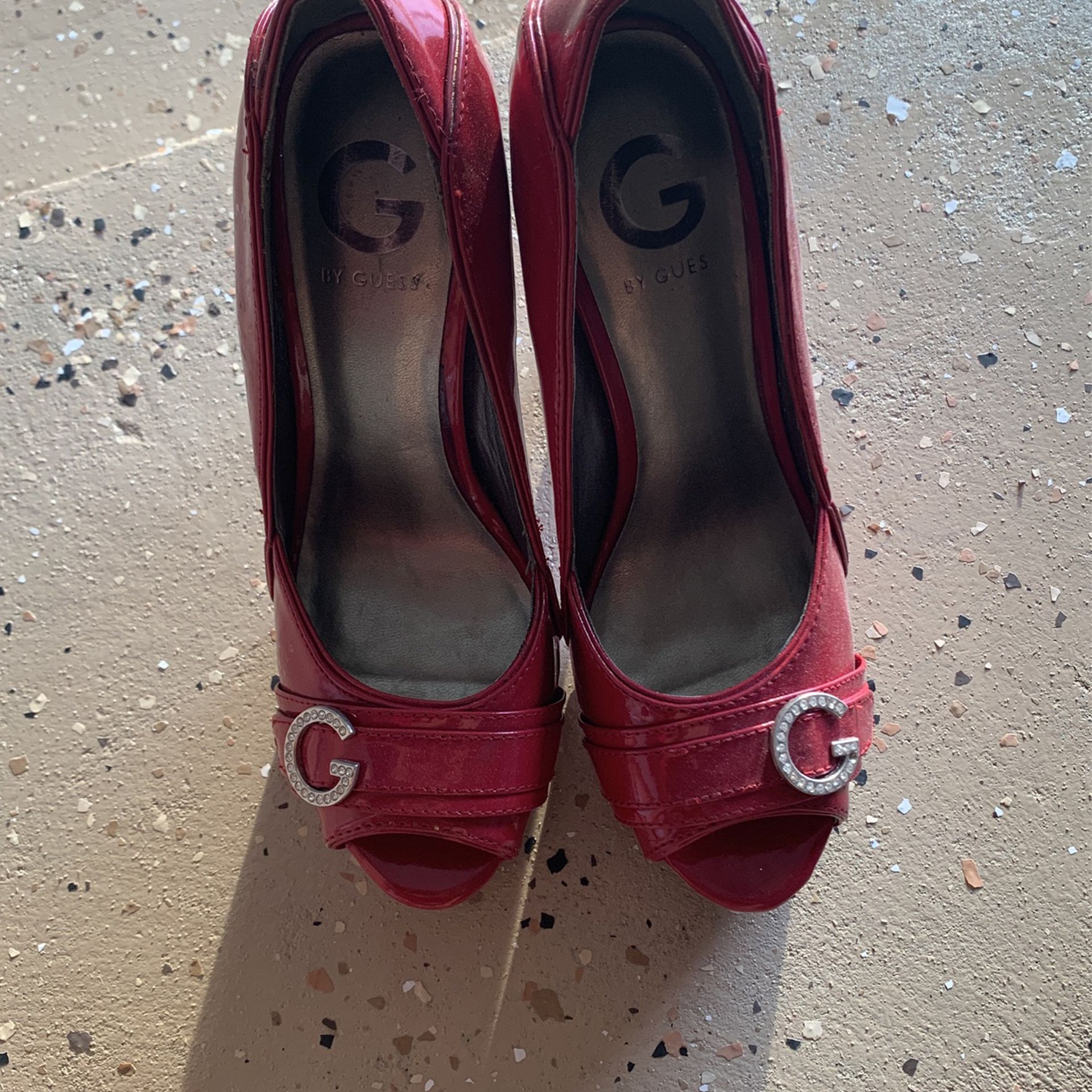 Guess Red Heels Size 6 