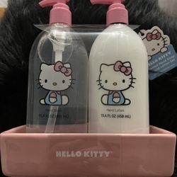 Hand soap And Lotion Set With Glass Stand
