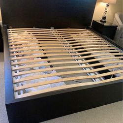 Queen Size Bed Frame with 2 Drawers