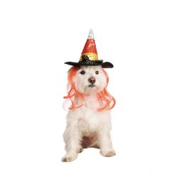 Rubies Pet Shop Boutique Pet Halloween Costume Accessory Candy Corn Witch Hat For Dog or Cat