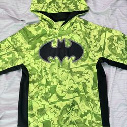 Small Neon Green BatMan Comic Hoodie
