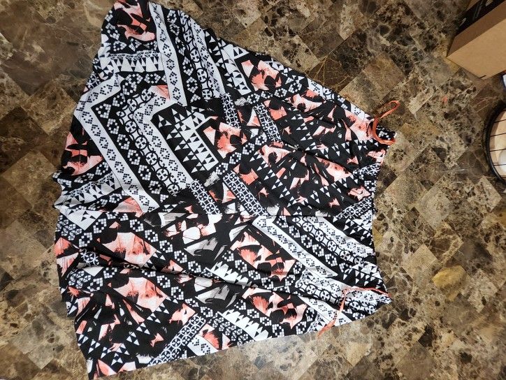 Womens Floral Mid Length Skirt Sz 16