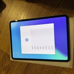 New Open Box iPad Pro 11” M4 WiFi Silver + Screen Protector