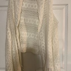 Boho Sweater Shawl Vest One size so sweet and smoke free