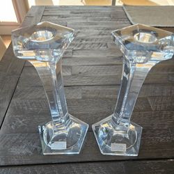 Toscany Collection Crystal Candlesticks