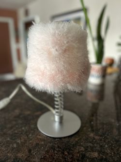Lamp, Pink Feathers, Adorable, Unique, Fun, Perfect Night Light