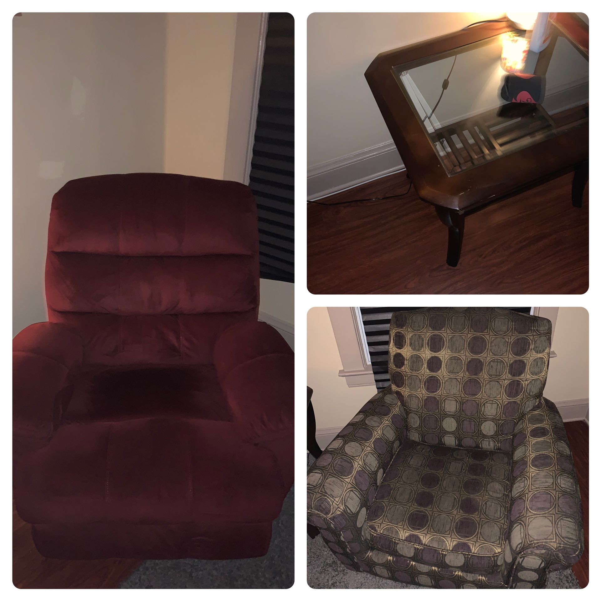 Pick Either Chair And Get 2 Matching End Tables For $65 Or Both Chairs And Tables For $105