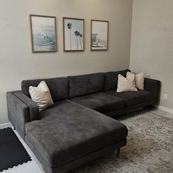 Sofa w/ Chaise from Living Spaces @ Deep Discount & Good Condition (Not Used by Pets)