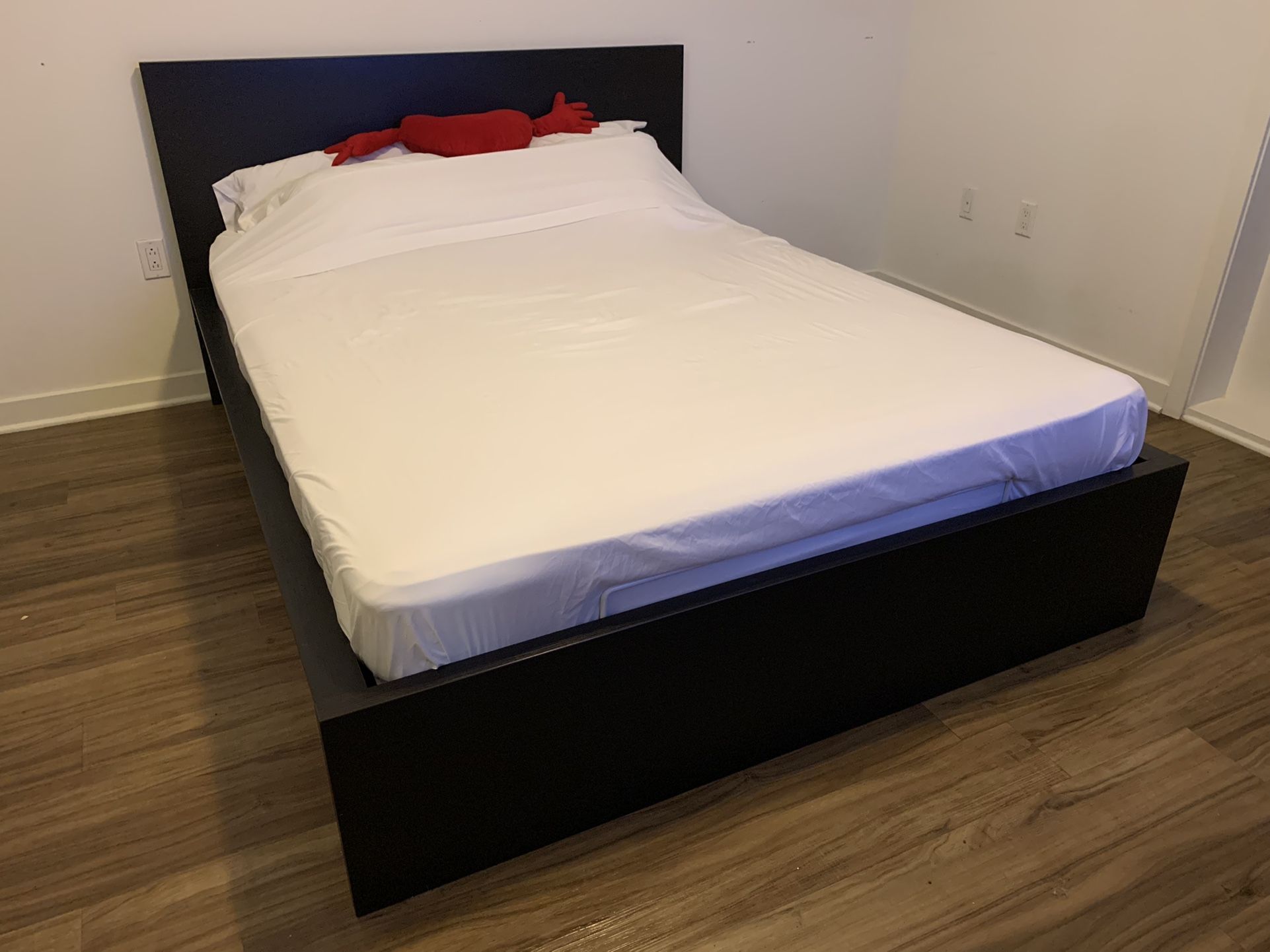 Ikea Malm Queen Storage Bed Black-Brown