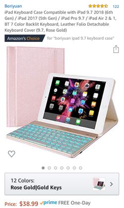iPad 9.7” keyboard case