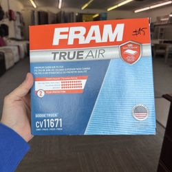 FRAM TrueAir Premium Cabin Air Filter (CV11671) - N95 Grade - Brand New 