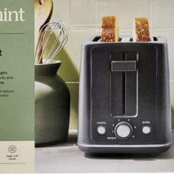 Figmint 2-Slice Wide Slot Toaster with Auto Shut-Off & High Lift Lever.