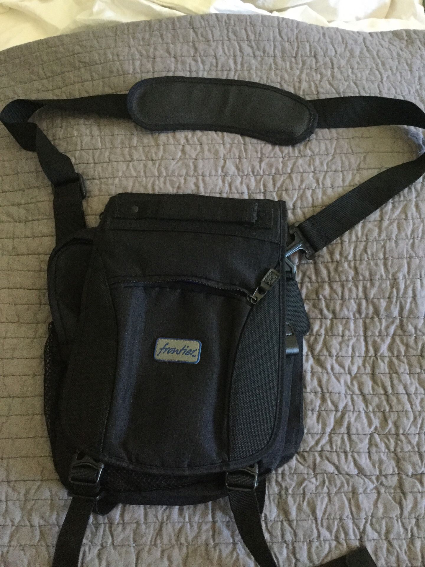Frontier multi pocket cross body bag