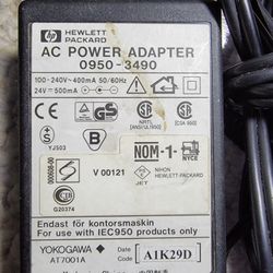 HP Genuine Original 0(contact info removed) AC Adapter 24V 500mA For DeskJet 200 400 600 680C