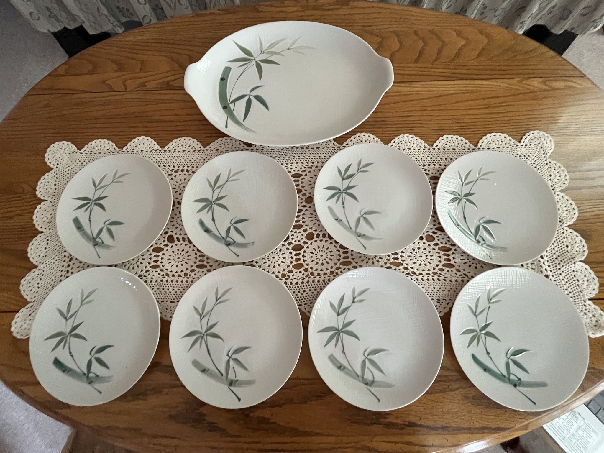 Vintage 1950's Hand Painted Bamboo China Made in Japan for Sale in