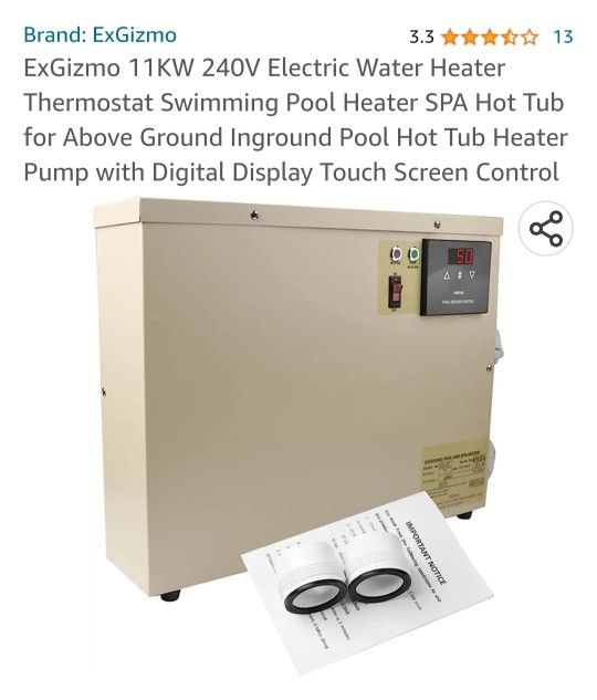 ExGizmo Thermostat Swimming Pool Heater