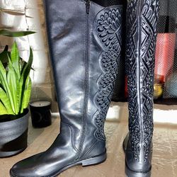 Gianni Bini Alybeth Low Heel Embroidered Boots