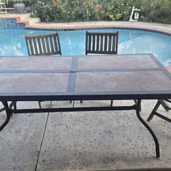 4 Chair Patio Table Set