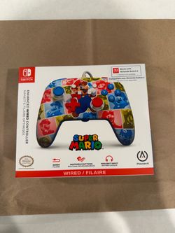 BRAND NEW / UNOPENED PowerA Nintendo Switch & Switch 2 Wired Controller - Color Splash Heroes Mario Edition