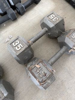 35lb dumbbell set