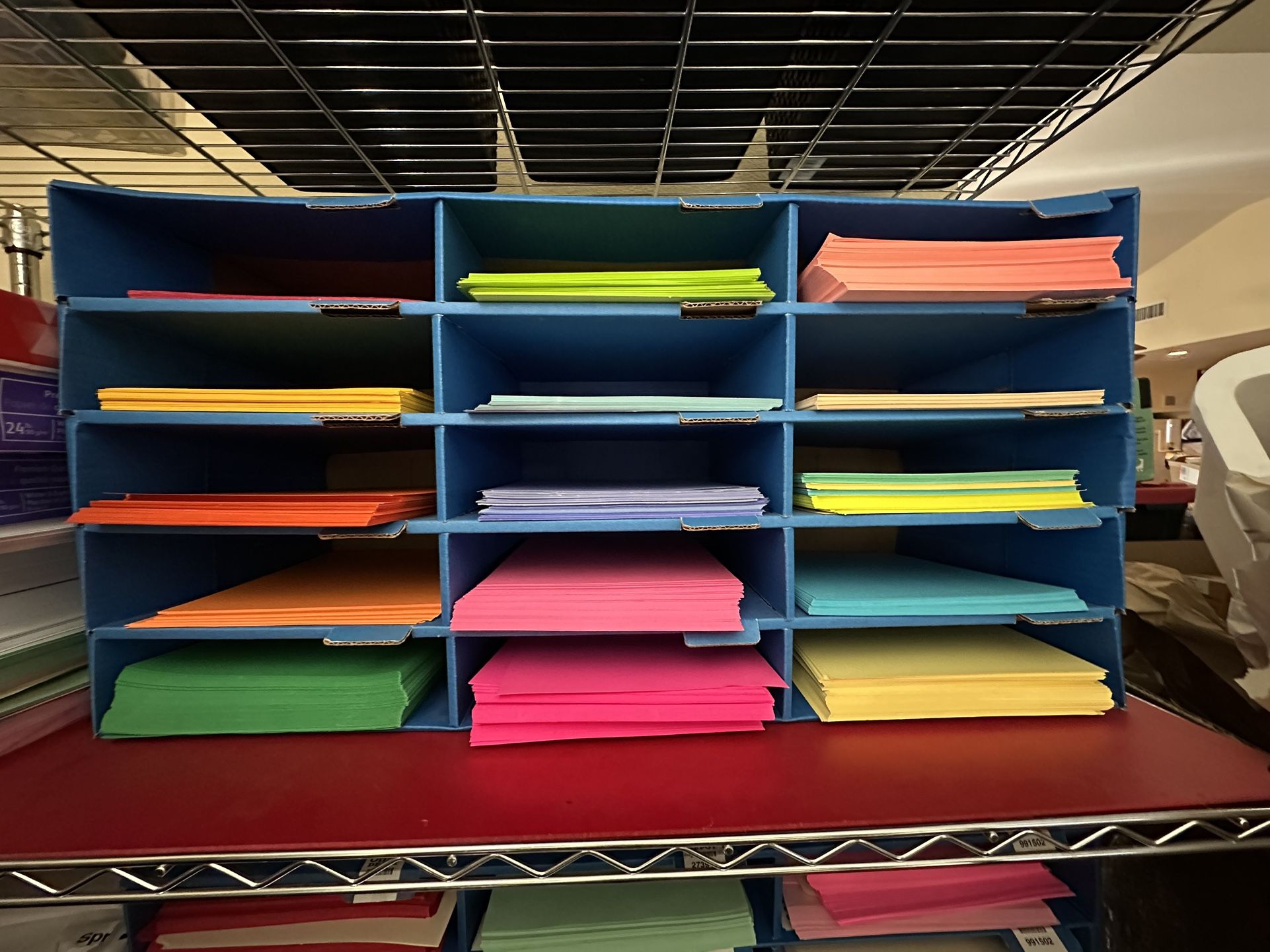 Colored Paper And Literature Organizer