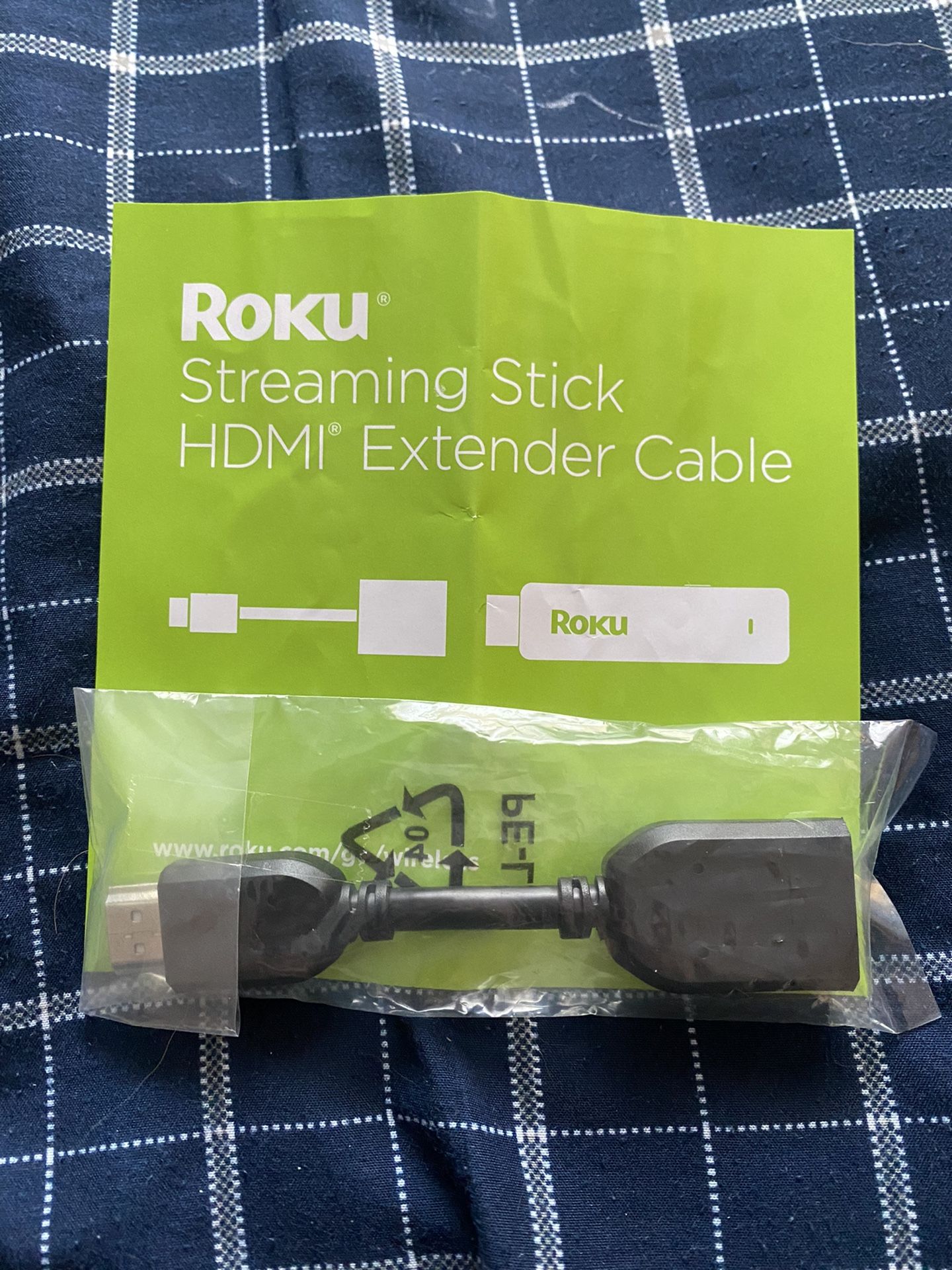 Roku Streaming Stick HDMI Extender Cable - BRAND NEW