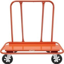 Newly Assembled Heavy Duty Drywall Sheet Cart & Panel Dolly with 4 Swivel Wheels - Orange