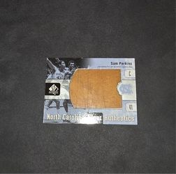 Sam Perkins North Carolina Floor Authentics (MichaelJordan played on this floor)