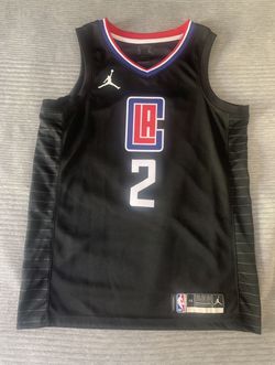 Clippers Kawhi Leonard Black Jersey Medium
