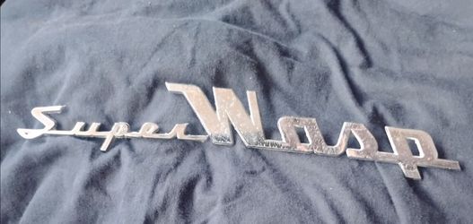 Hudson 1(contact info removed) OEM chrome super-wasp front fender emblem set 314,28,65