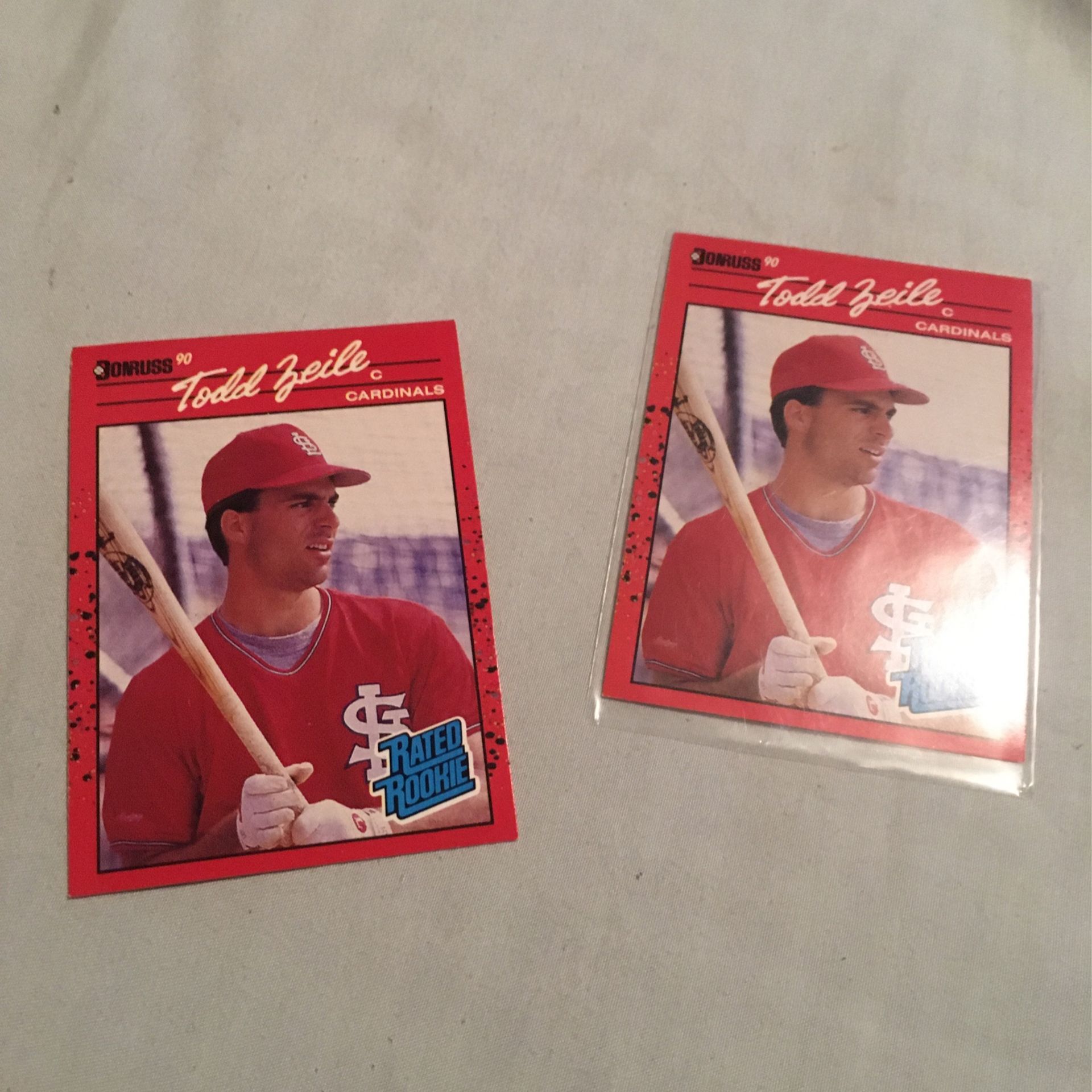1990 Donruss Todd Zeile Rated Rookie Rare Misprint