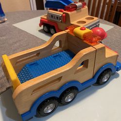 Little Tykes wooden trucks