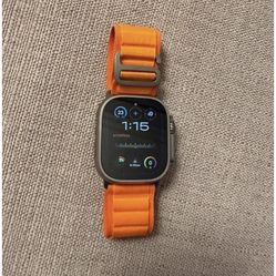 Apple Watch Ultra 1 49mm Titanium Case with Orange