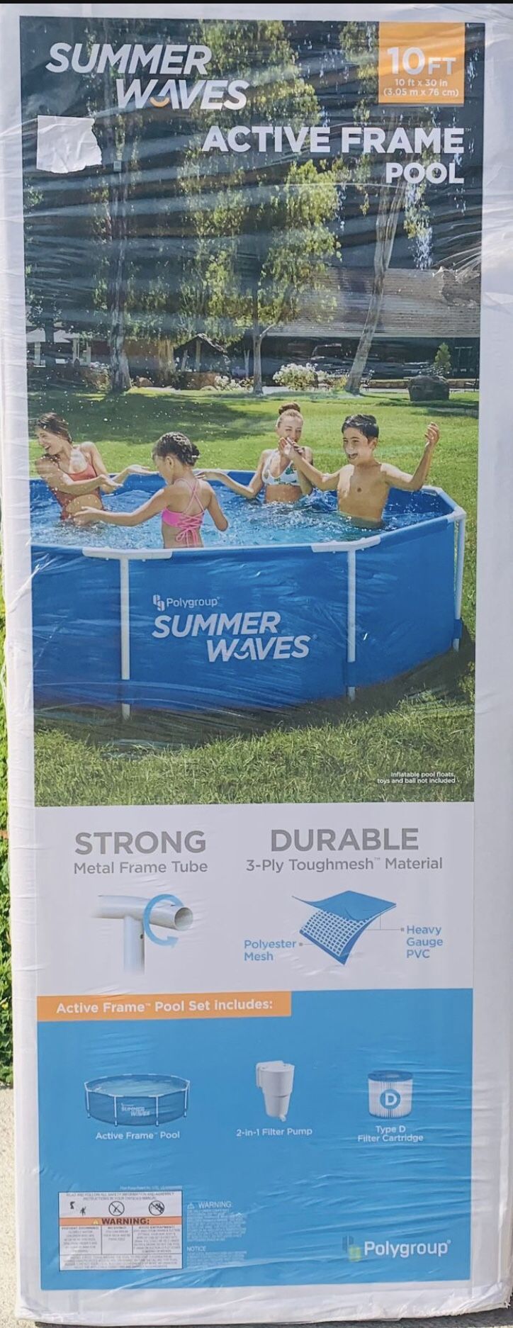 Summer Waves 10Ft Frame Pool!!