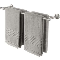 KES Double Towel Bar, Brushed Stainless Steel