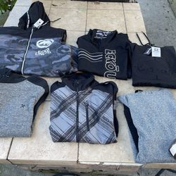 ECKO JACKETS HOODIES AND VEST LARGE 