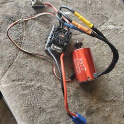 RC Car 1/10 Brushless Motor And Esc