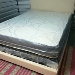 NEW QUEEN-SIZE MATTRESS AND BOX SPRING