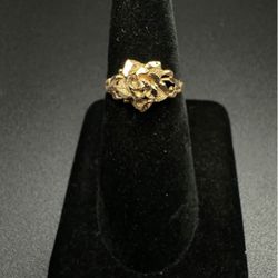 18k gold flower ring 